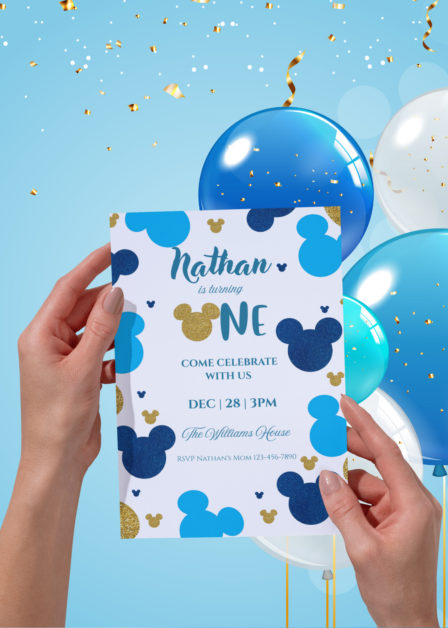 Disney Birthday invitation Template