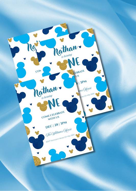 Disney Birthday invitation Template