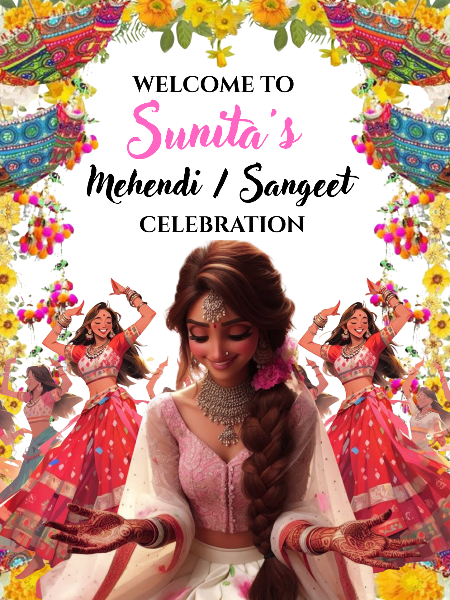 Indian Wedding Mehendi Template