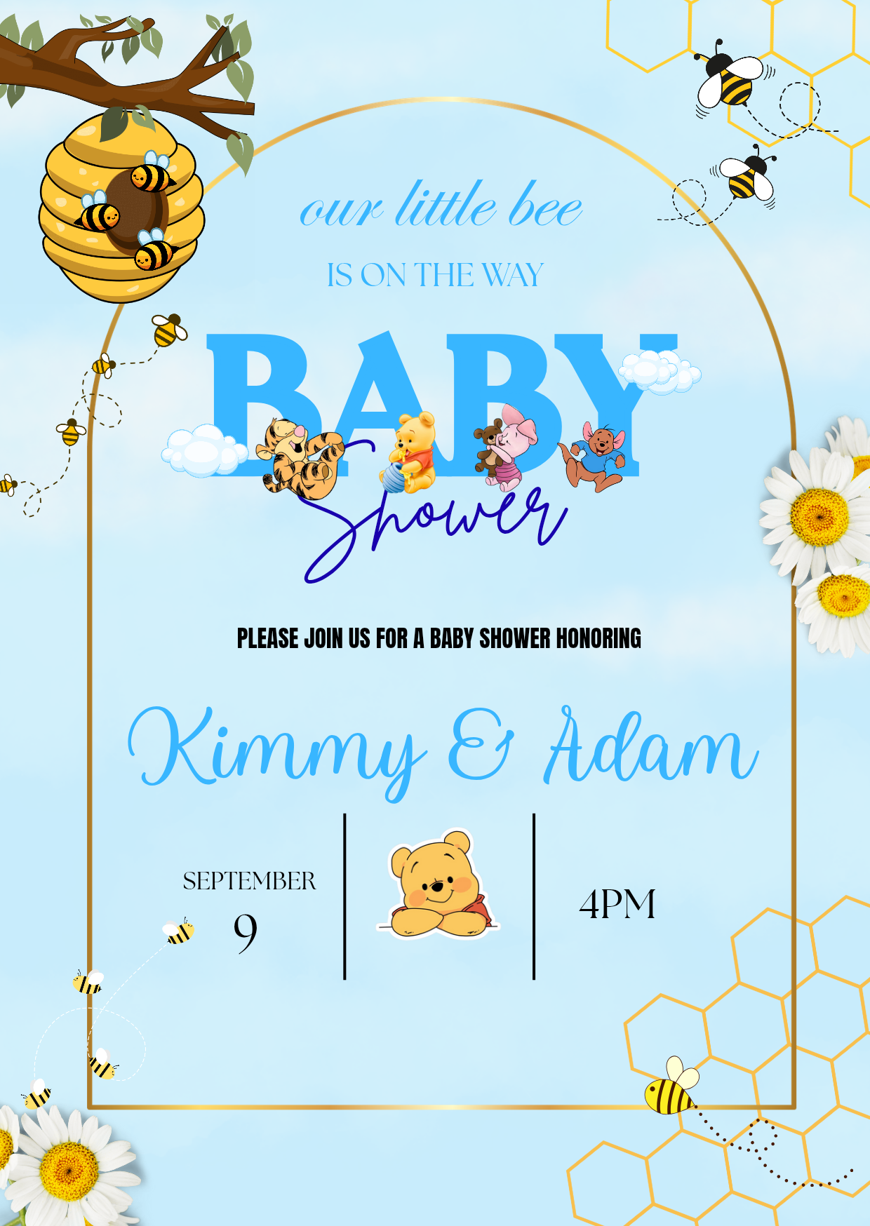 Winnie The Pooh Invitation