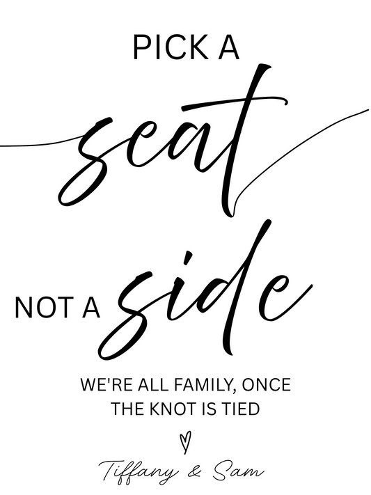 Simple Wedding Sign Template