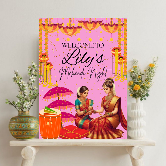Mehendi Sign Indian Wedding