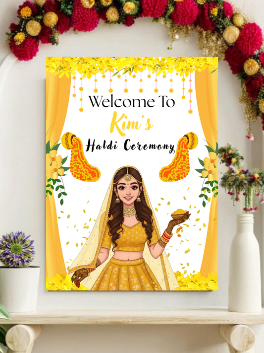 Indian Wedding Sign Template