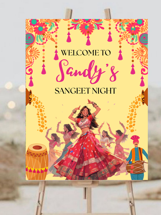 Indian Wedding WELCOME Sign Template