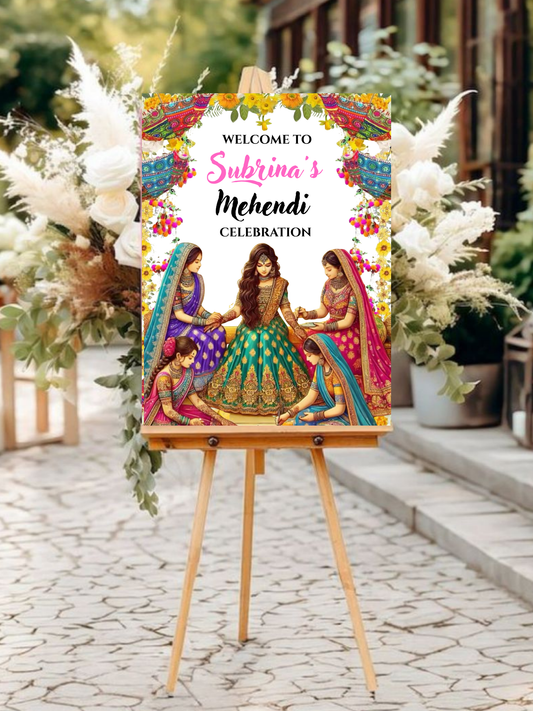 Indian Wedding Sign Template