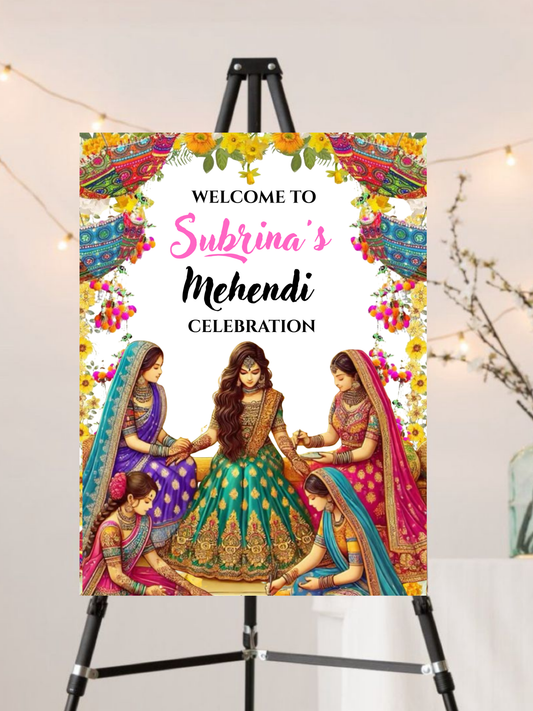 Indian Wedding Sign Template