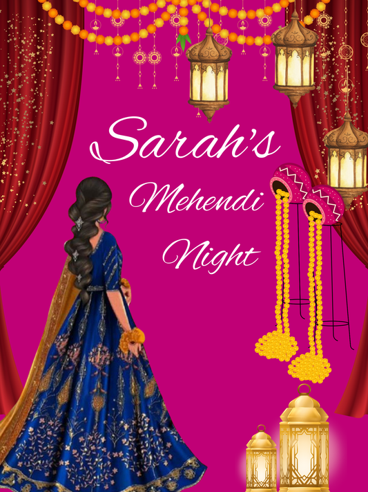 Indian Wedding Welcome Sign